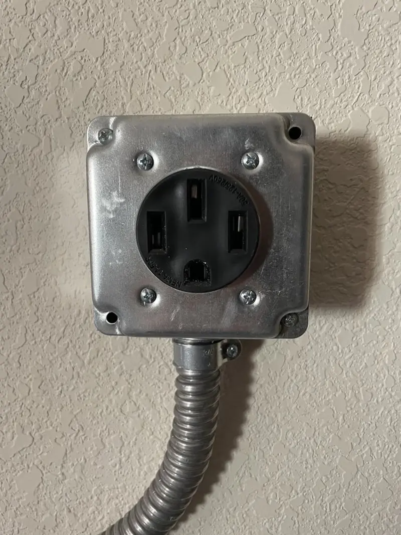 NEMA 14-50 outlet installed for Electrical Panel Upgrade in High Springs